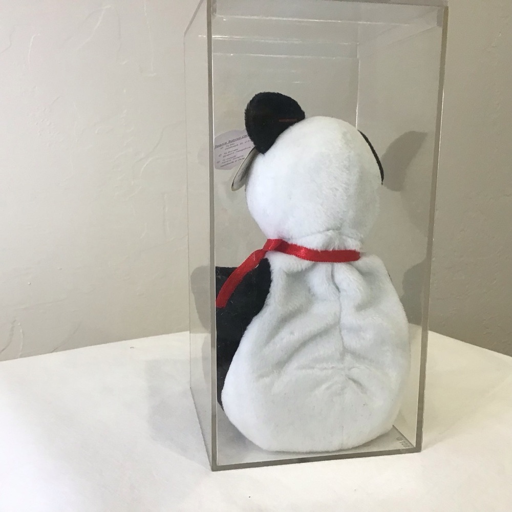 Fortune the Panda Beanie Baby – 1997 RETIRED – NWT –w/ Display Case - Picture 4 of 7